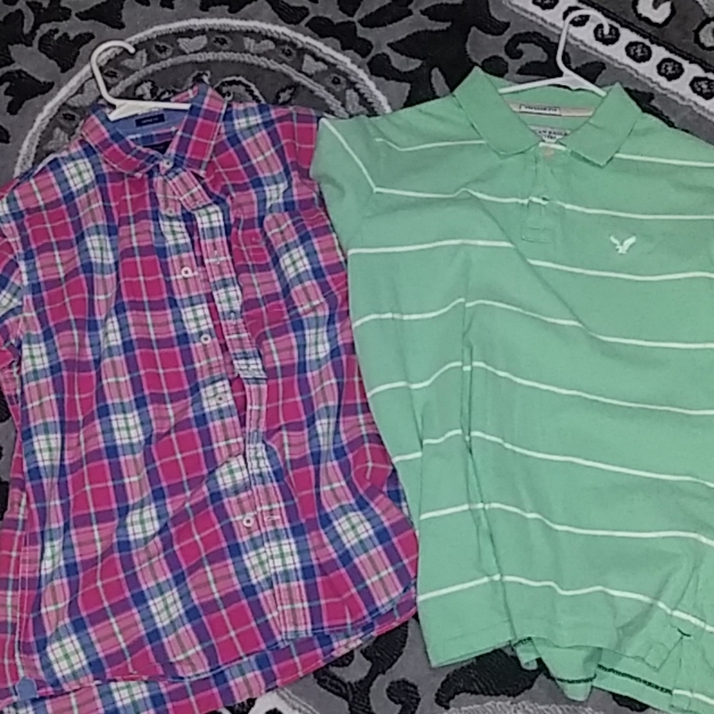 American Eagle Polo lot of 2 EUC
